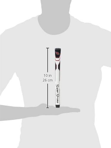 SuperStroke NFL Golf Club Grip, Standard Size, Black, Rubber, Textured
