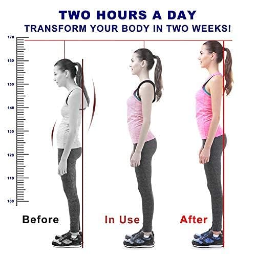 Siebenschläfer Posture Corrector Upper Back Brace Neck Shoulder Back Support Brace Pain Relief Belt For Women Men Braces Spine Straightener Breathable & Adjustable