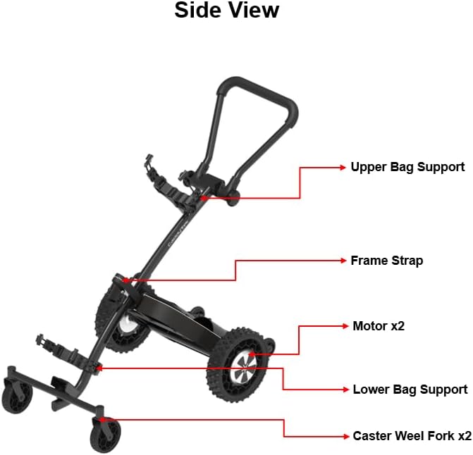 CaddyTrek R3X Vision Follow Caddy, Black
