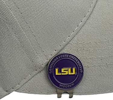 Magnetic Golf Hat Clip with 2 Double-Sided Golf Ball Markers – Easily Attaches to Golf Cap – Made of Stainless Steel & Ideal for Avid Golfers