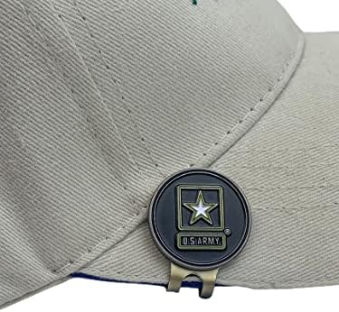 Magnetic Golf Hat Clip with 2 Double-Sided Golf Ball Markers – Easily Attaches to Golf Cap – Made of Stainless Steel & Ideal for Avid Golfers