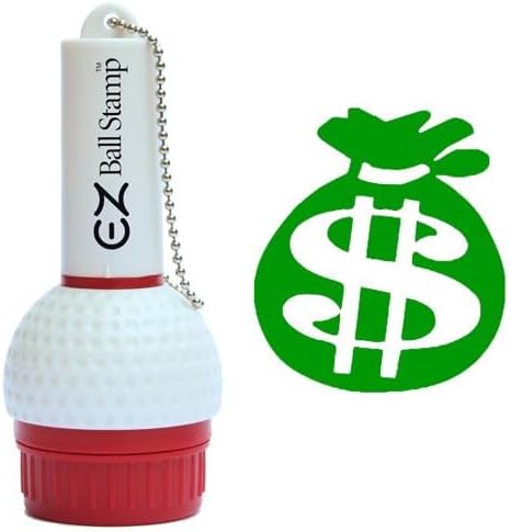 EZBallStamp Golf Ball Stamp Marker (Green Bag of Cash)