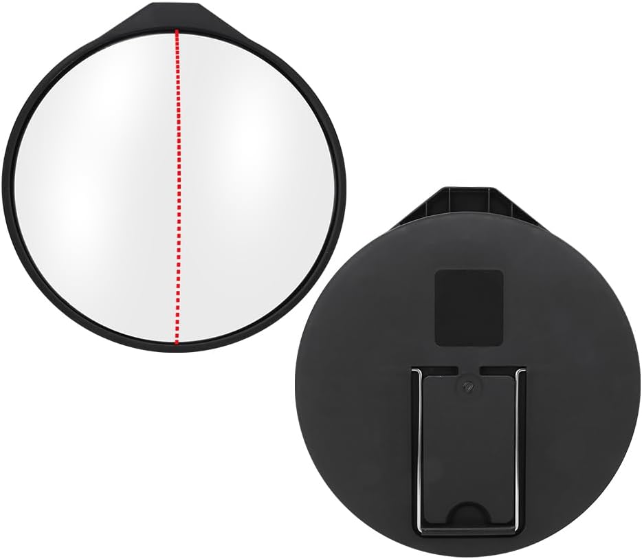 Tbest Training Mirror Wide Angle Convex Full Swing Putting Aid Tool with Adjustable Tilt for Golfers Acrylic ABS Plastic Stainless Steel 27x28cm