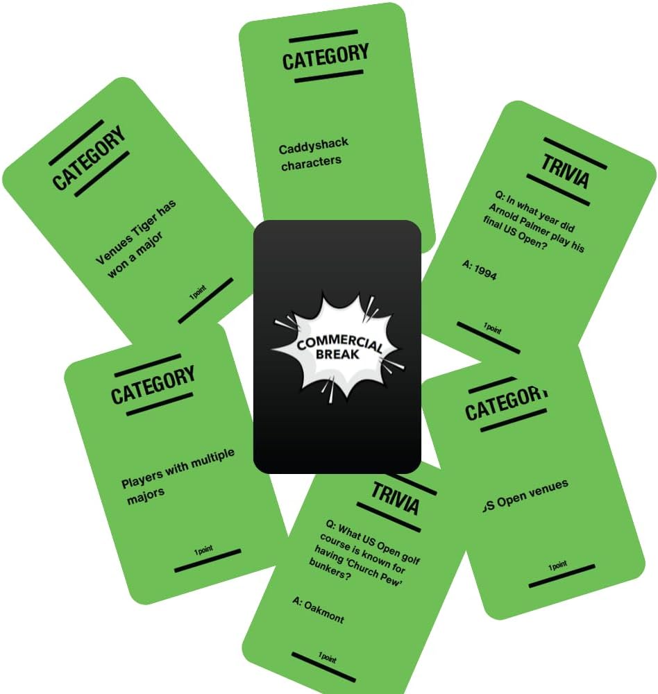 Couch Golf - Interactive Golf Card Game - The Game You Play While You Watch Golf - Game Night Fun for Family & Friends