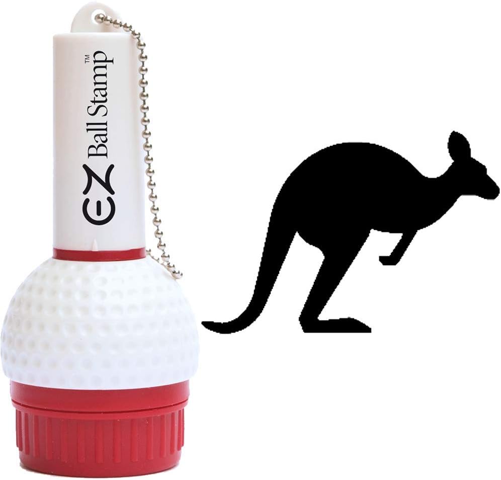 EZBallStamp Golf Ball Stamp Marker (Black Kangaroo)