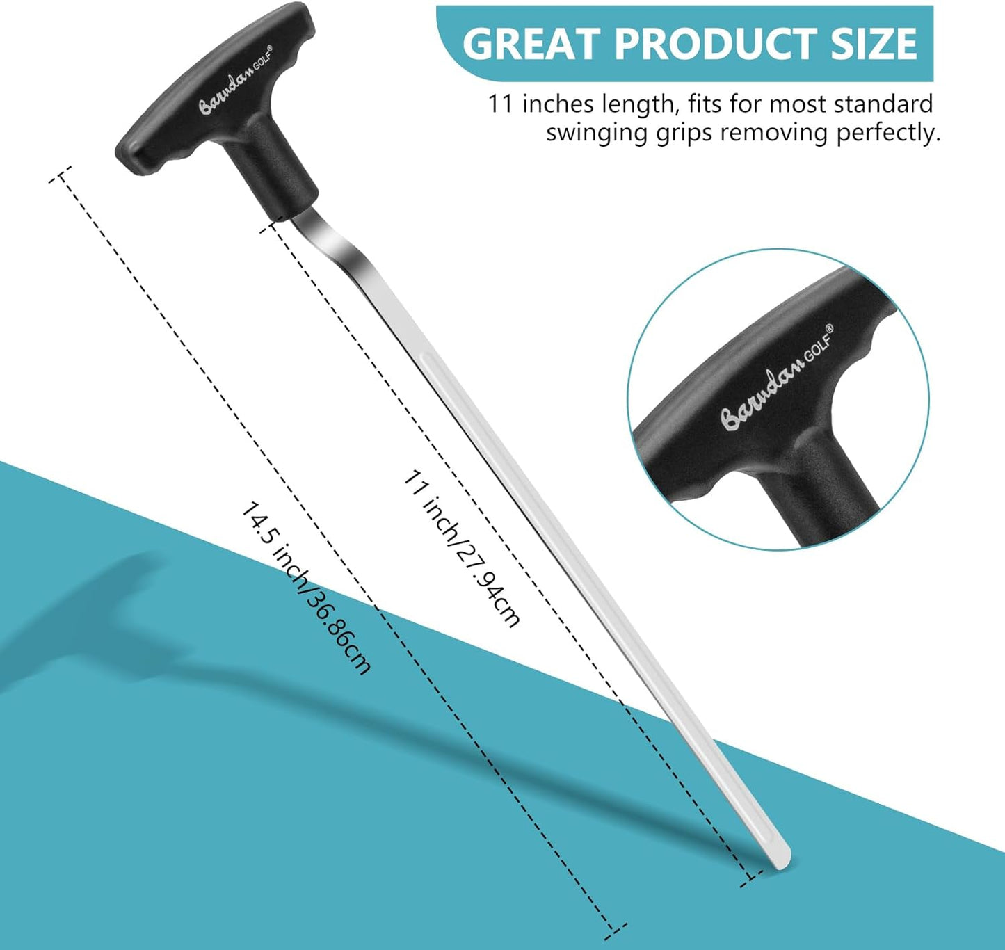 Golf Grip Removal Tool - Black Grip Repair Kits V-Groove Grip Remover Saver for Standard Length Swinging Grips Golf Grip Tool Grip Remover Gripping Tool