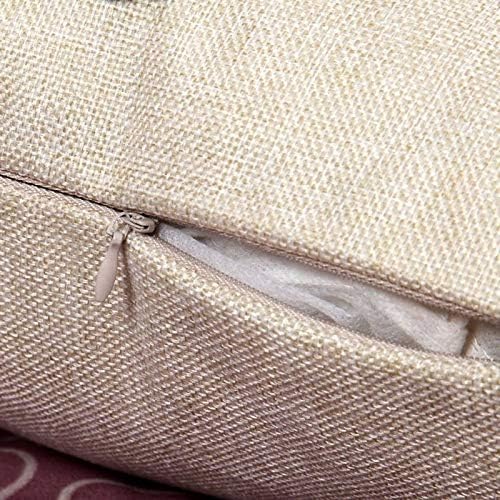 Swono French Bulldog Cotton Linen Throw Pillow Case Home Decorative Cushion Cover for Sofa Couch Bedding 18x18 Inches