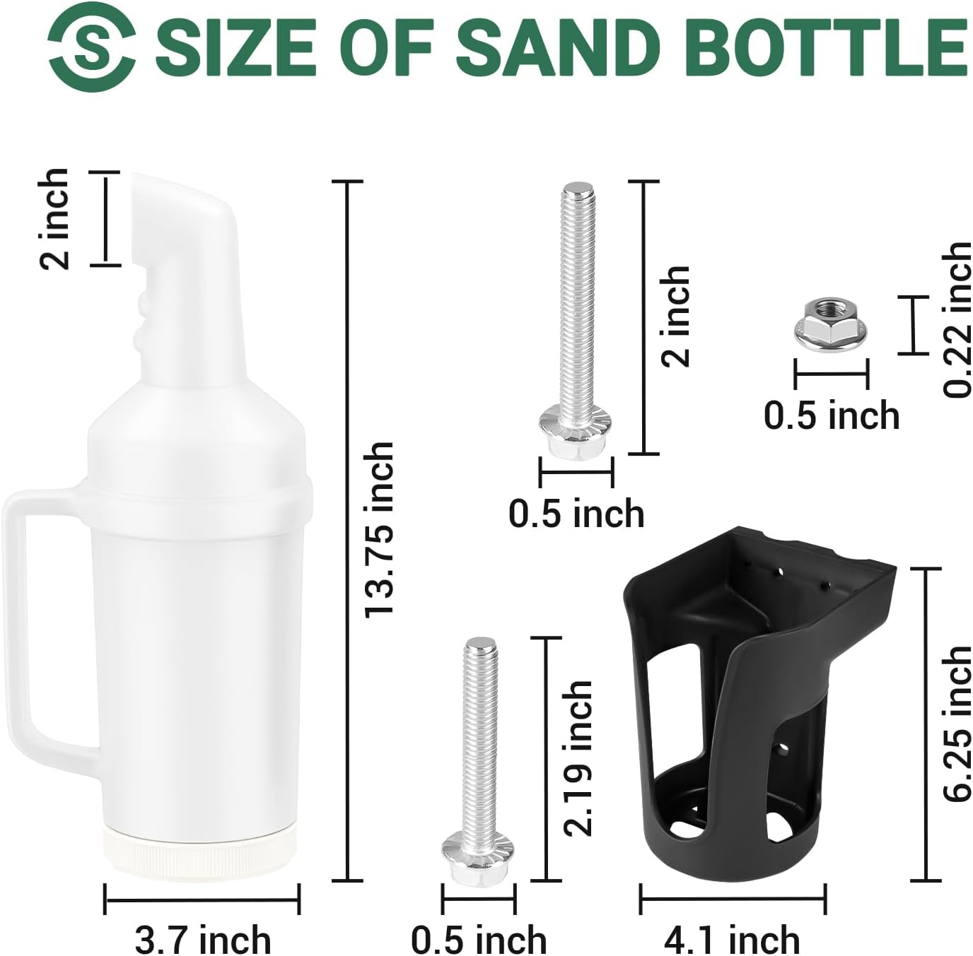 Universal Golf Cart Sand Bottle,Divots Filler Sand Bottle for Club Car,EZGO,Yamaha Model(1set /2set)