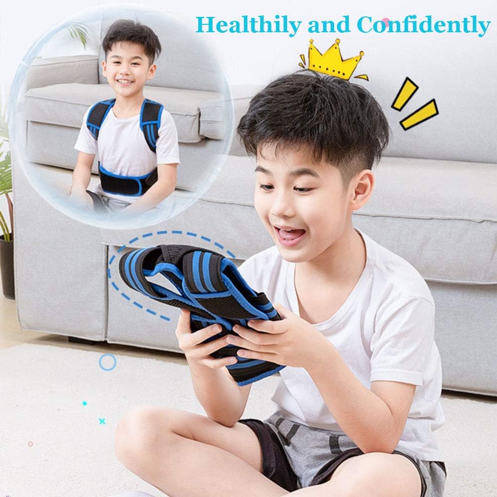 Lexniush Professional Posture Corrector for Kids and Teens, Effective Upper Back Posture Brace for Teenagers Boys Girls Spinal Support to Improves Slouch, Prevent Humpback, Relieve Back Pain