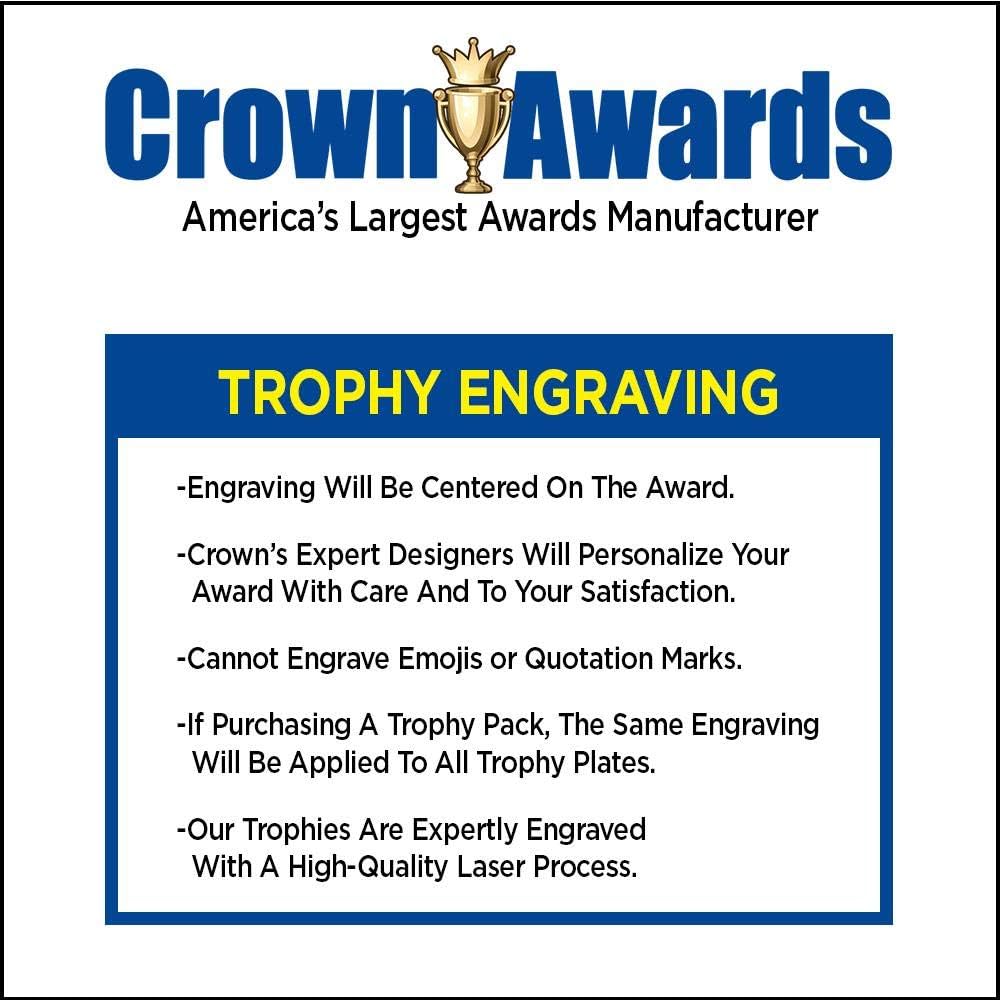 Crown Awards 7" Golf Gold Cup Trophies, Custom Golf Longest Drive Male Acrylic Cup Trophy Prime