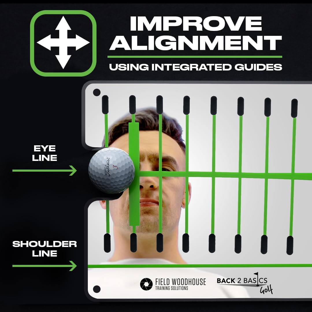 Golf Putting Mirror - Golf Training Aids for Men & Women - Pro-Approved Pro Path Putting Training Aid, for Indoor & Outdoor