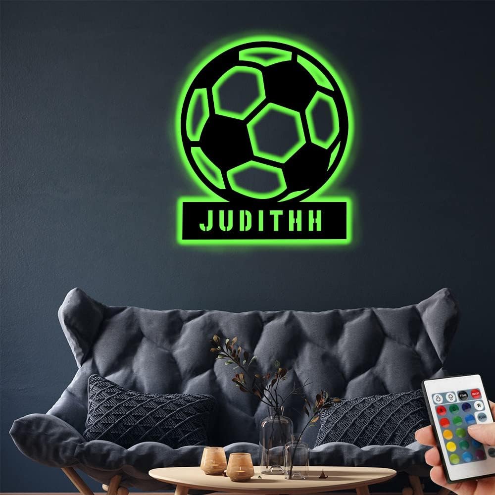 Personalized Name 7 Colors Baseball lamp Custom Baseball Wall Art Night Light LED Name Sign Gift for Men Baseball Lover