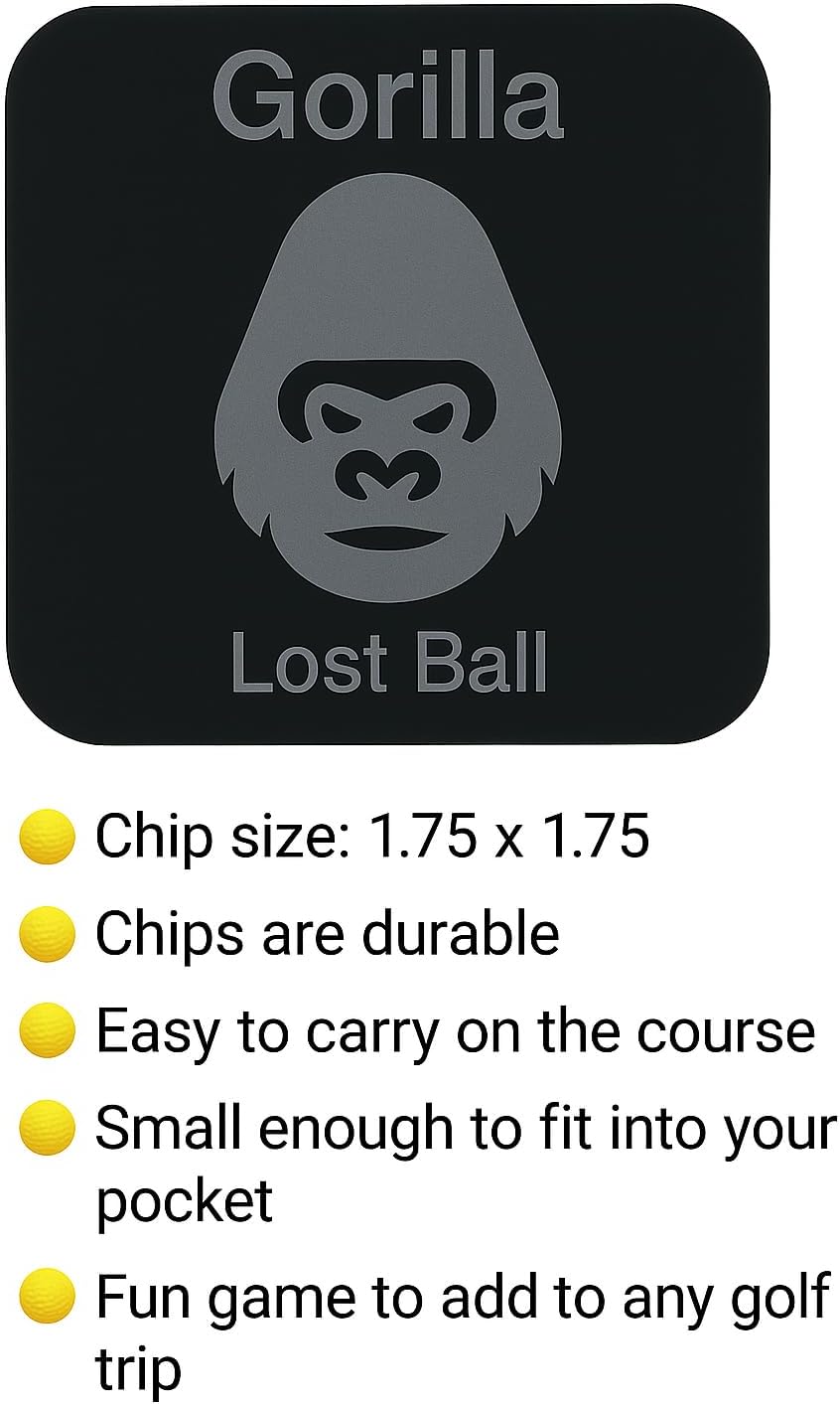 Adult Animal Golf Game – Fun and Durable Acrylic Chips – Perfect for Golf Trips, Parties, and Gifts!