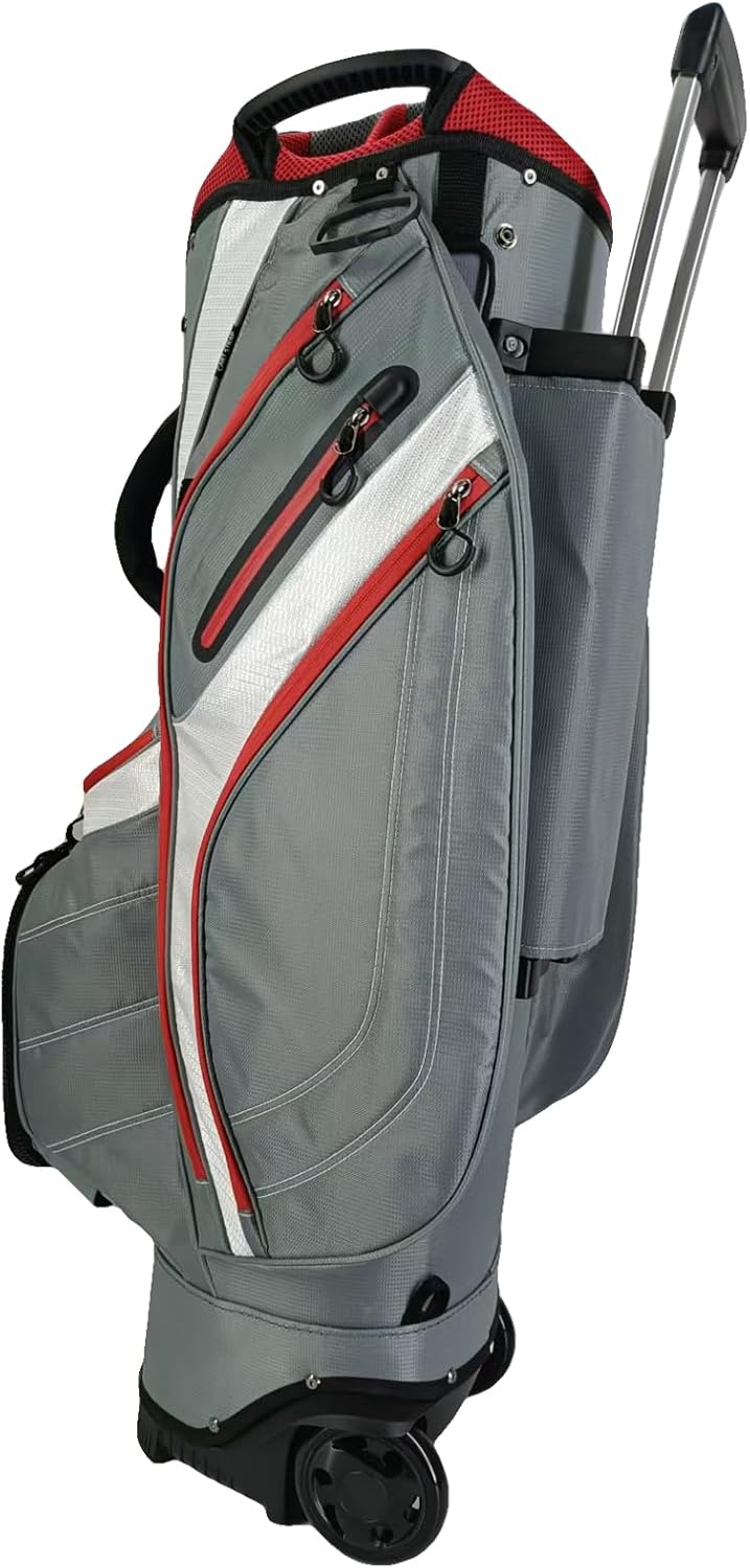 Golf Cart Bag, Premium Cart Bag with Bottom Pulley for Push Bag Classy Design
