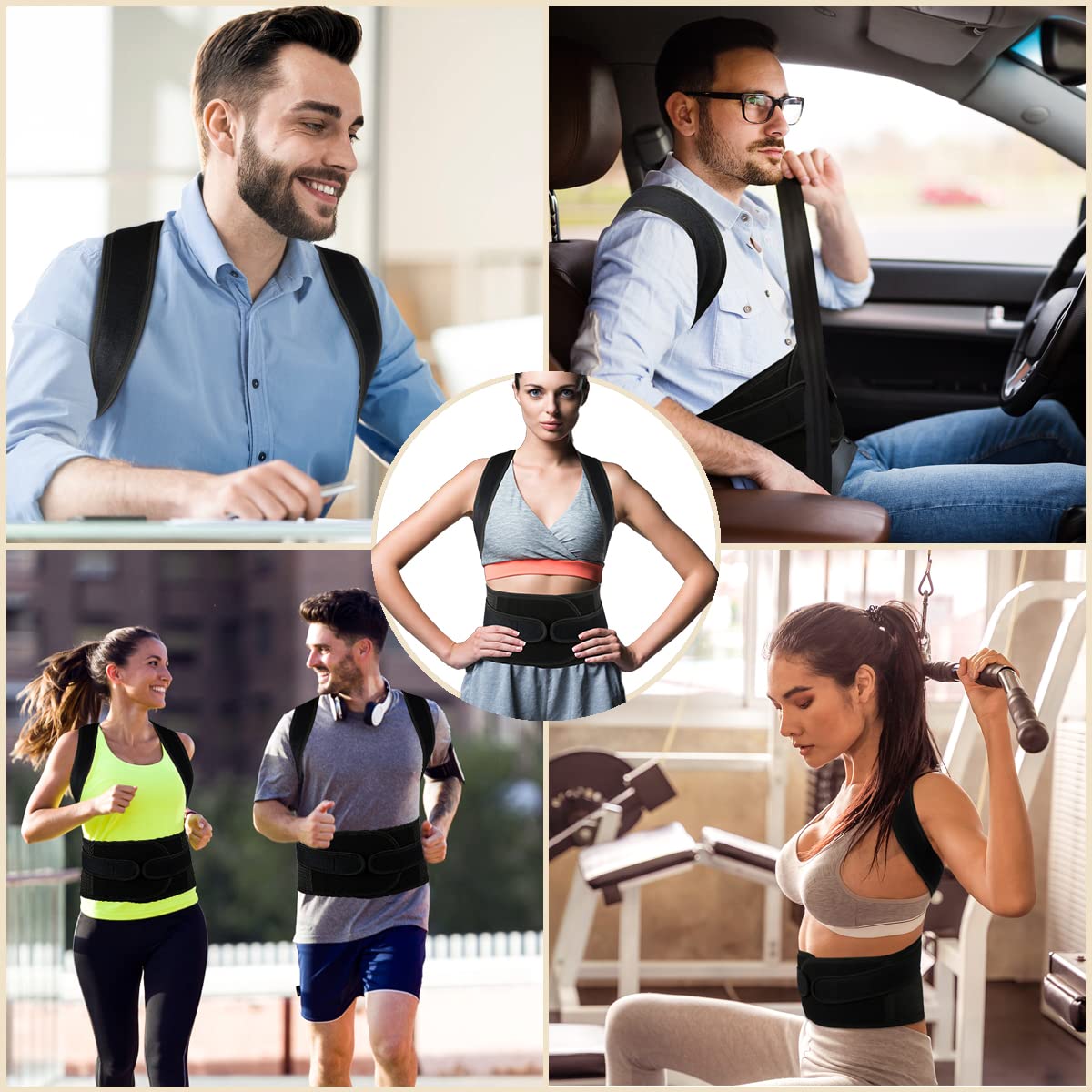 Posture Corrector for Men and Women,Adjustable Back Brace for Upper and Lower Back Pain Relief - Improve and Neck,Shoulder,Back Relieve S(24"-29")