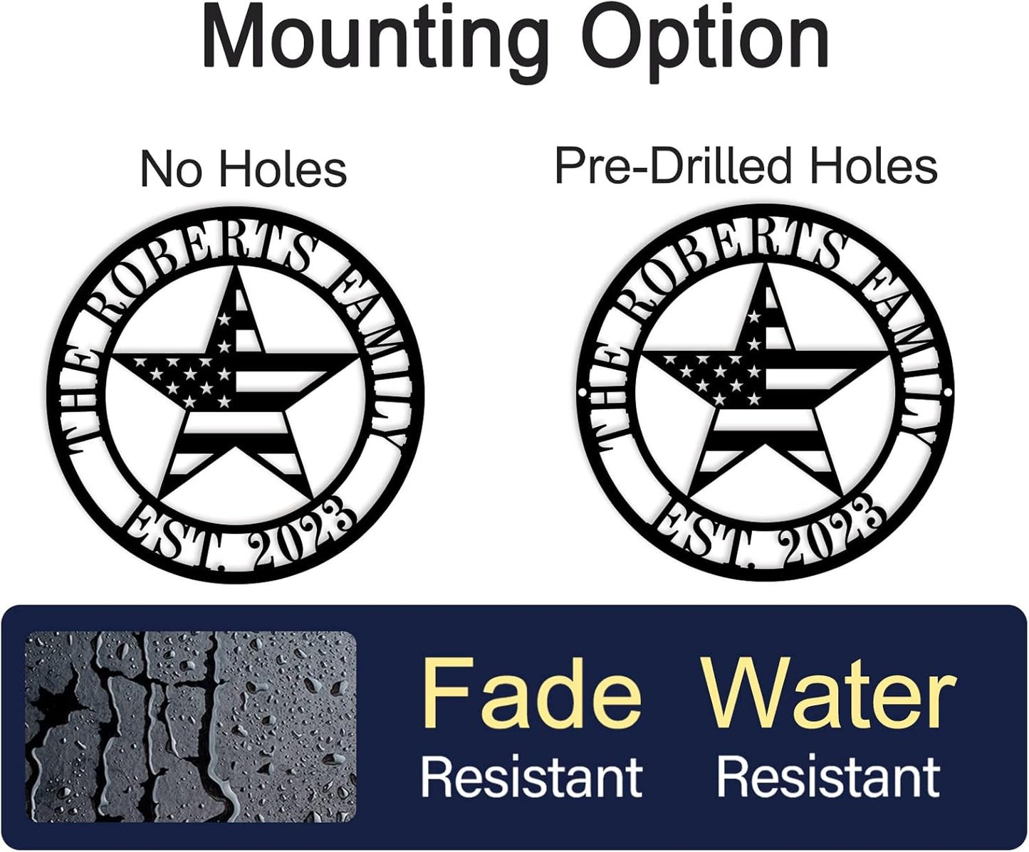 Personalized Name Flag Sign, Custom Patriotic Metal Signs, Last Name American Flag Sign, Personalized Patriotic Flag Stars, Custom Stars and Stripes Signs, Housewarming Gifts