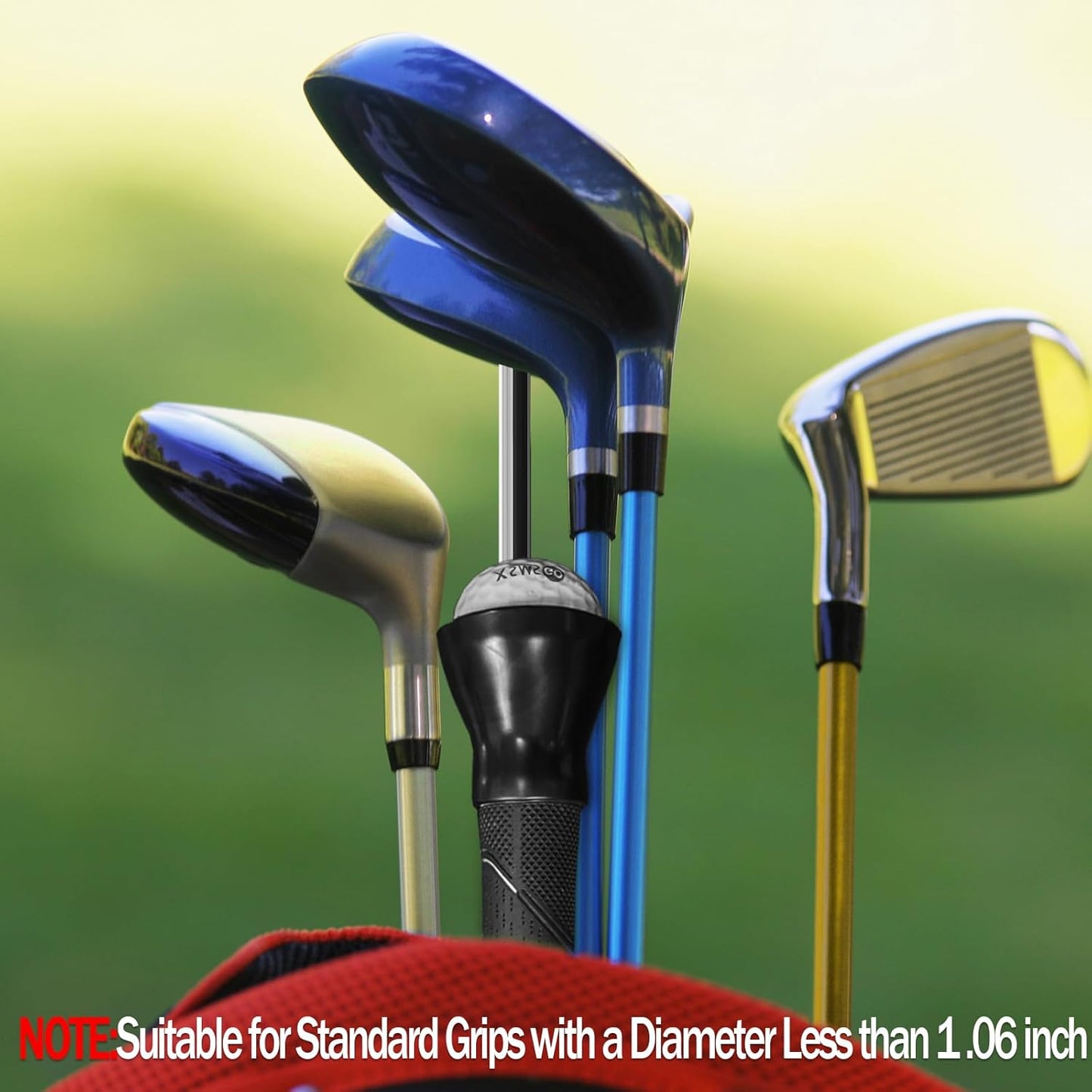 4pcs Golf Ball Retriever,Quick-Install Golf Ball Picker Upper Tool,Durable Golf Ball Grabber for Putter and Swing Handle Golf Accessories (Suction Cup)