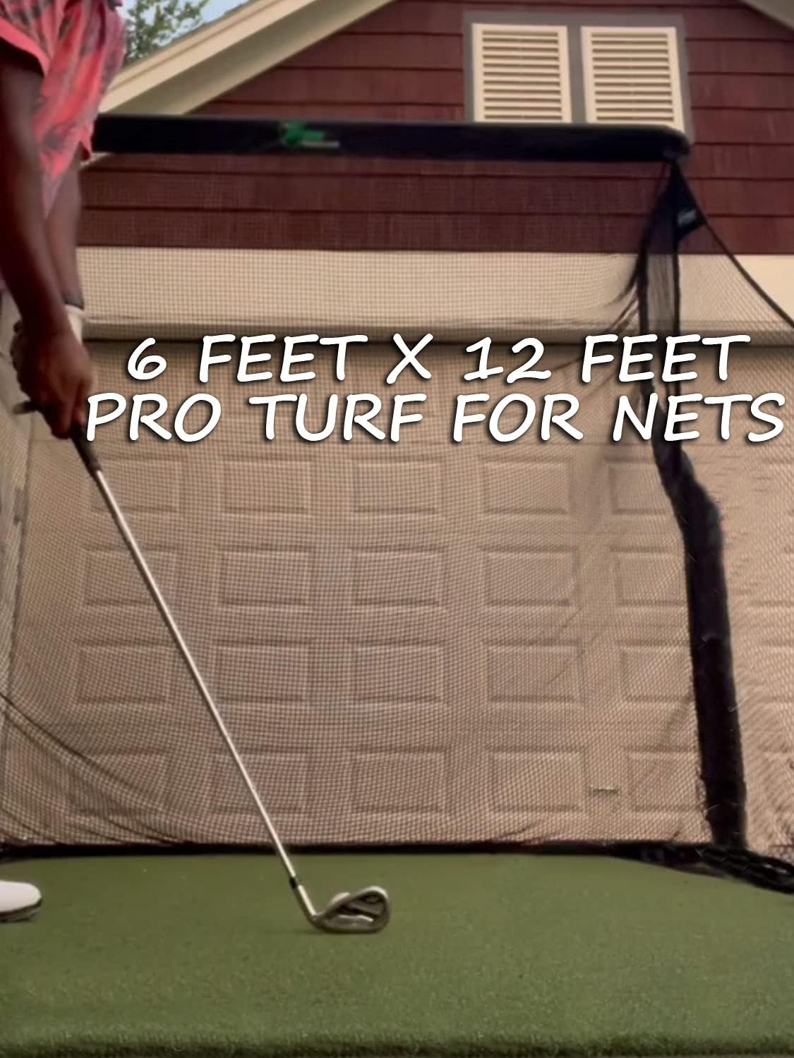 Golf Mat 6' x 12' Pro Residential Practice Golf Turf Mats with 5mm Foam Pad