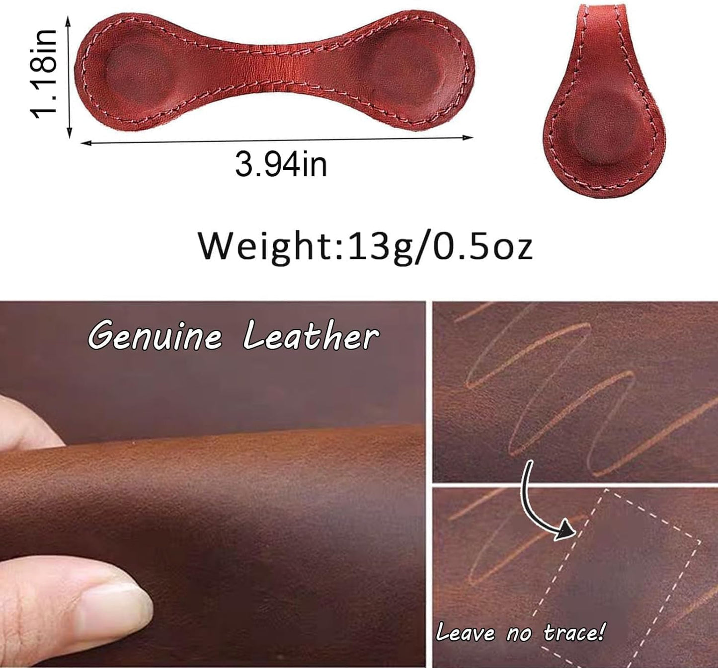 Personalized Magnetic Leather Bookmark, 26 Letters Custom Bookmarks, Handmade, Leather Magnetic Bookmark for Book Lovers Readers Women Kid(Blue,A