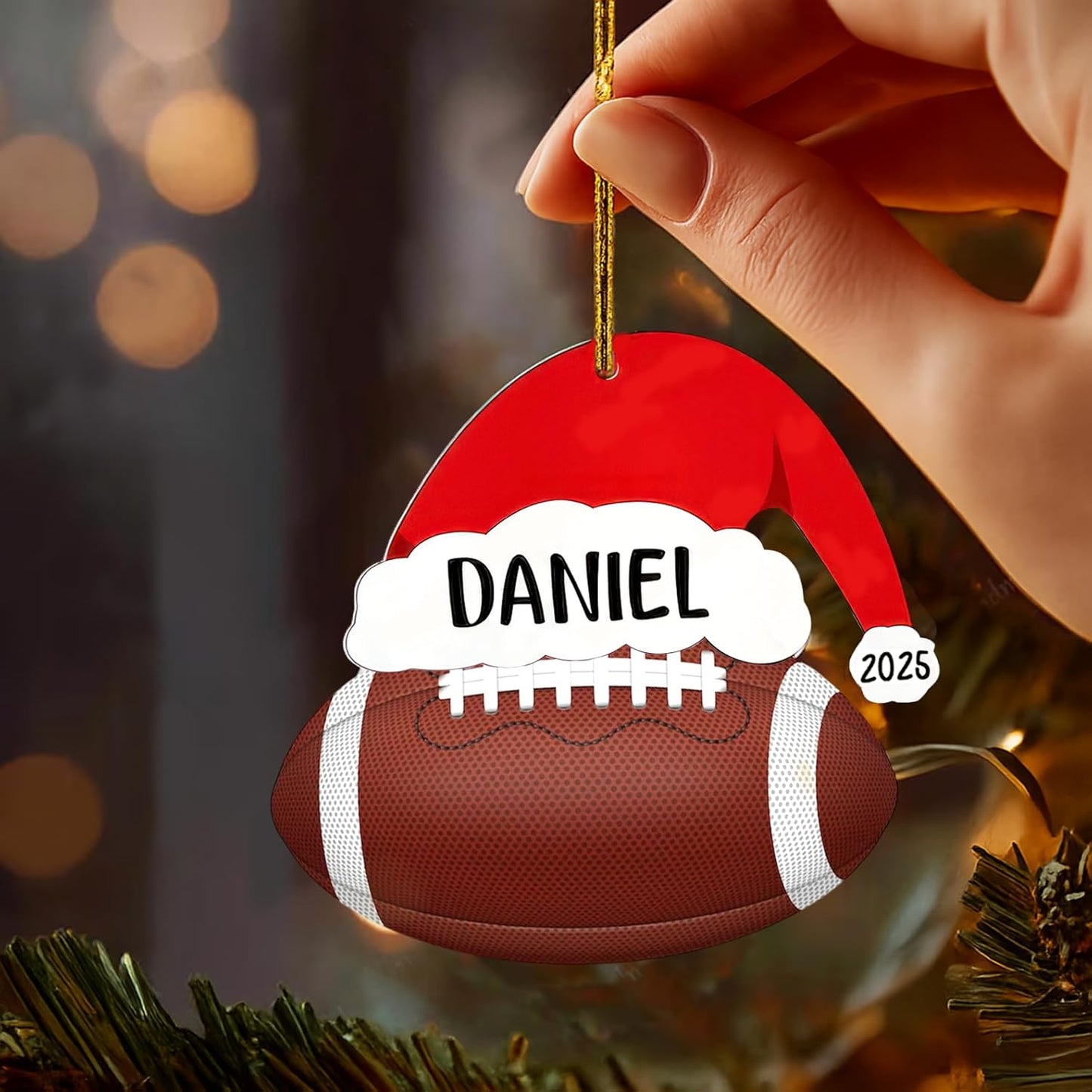 Personalized Rugby Ornaments Christmas 2025, Football Ornaments for Christmas Tree, Team Ornament, Custom Coach Gifts, Hanging Decor, Gifts for Sports Lovers Boys, Xmas Gift 2025