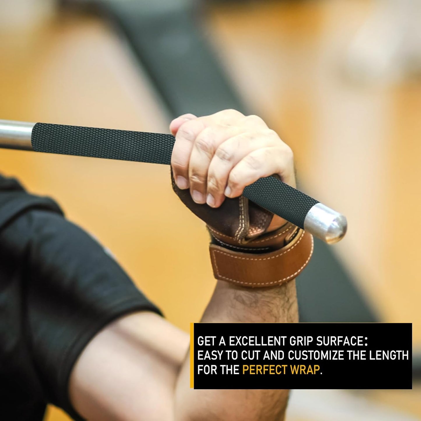 Rubber Grip Tape, 1 In x 20 Ft Non-Abrasive Grip tape for handles, Strong Adhesive Waterproof Heat Resistant Cushion grip, Comfortable in hands, perfect for handles, handlebars, or any slippery stuff