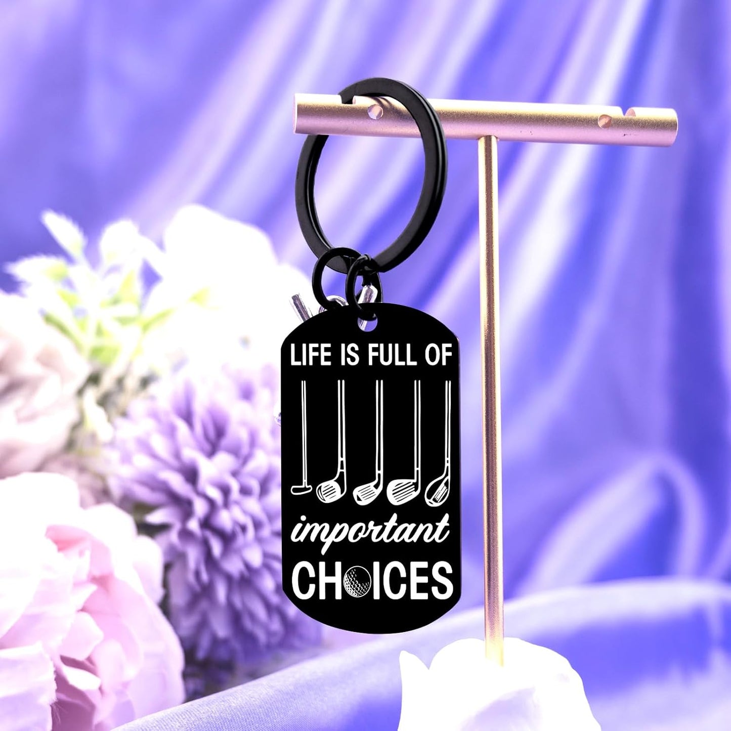 Golf Gifts For Dad Men Cool Golf Keychain Gift For Golfers Men Unique Christmas Birthday Gifts For Men Him Funny Golfing Accessories Present For Golf Lovers Golf Stocking Stuffers For Men Golfers