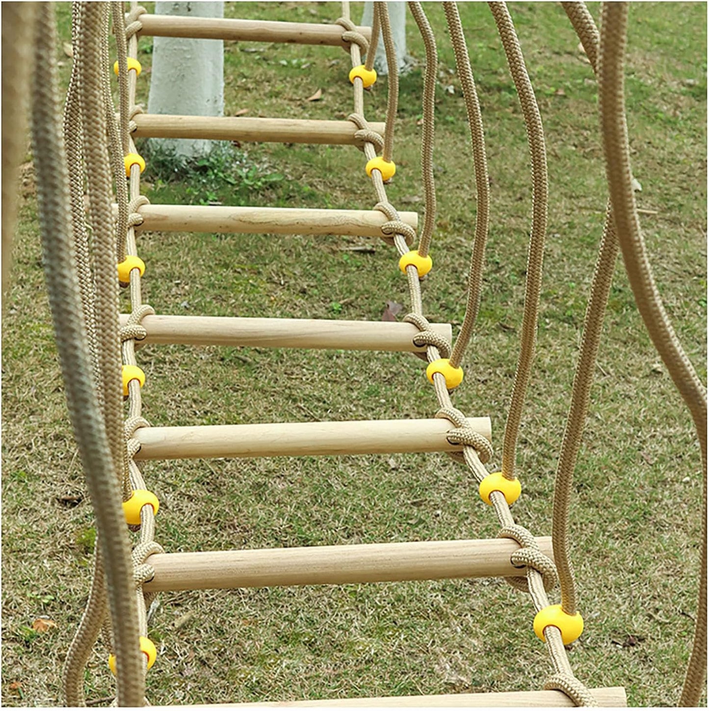 Amusement Park Suspension Bridge,Rope Ladder Bridge,Rickety Bridge, Slackline Accessories, Suitable for Outdoor Activities(Size:6.56ft(2m))