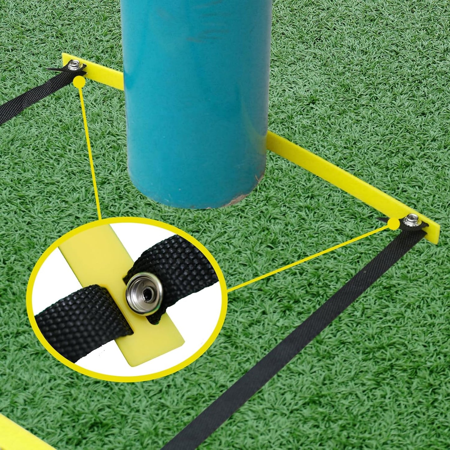 20ft Adjustable Agility Ladder with Carry Bag – Football Training Equipment & Speed Ladder for Soccer, Basketball – Agility Training Equipment for Footwork Drills