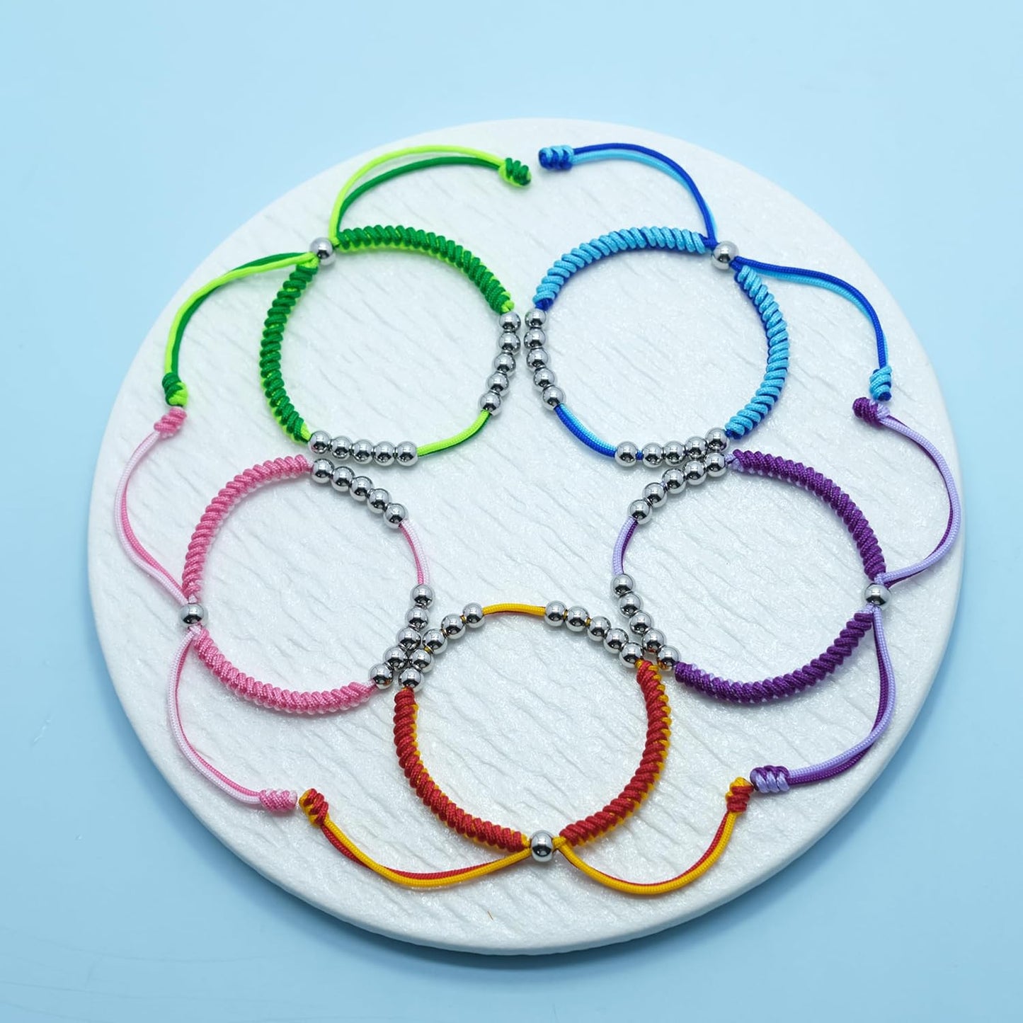 LAMIBEE Golf Stainless Steel 10 Bead Score Counter Bracelet, Golf Stroke Count Bracelet, Resizable Easy to Adjust Golf Round Scoring Tracker, Durable Stylish Golf Accessory