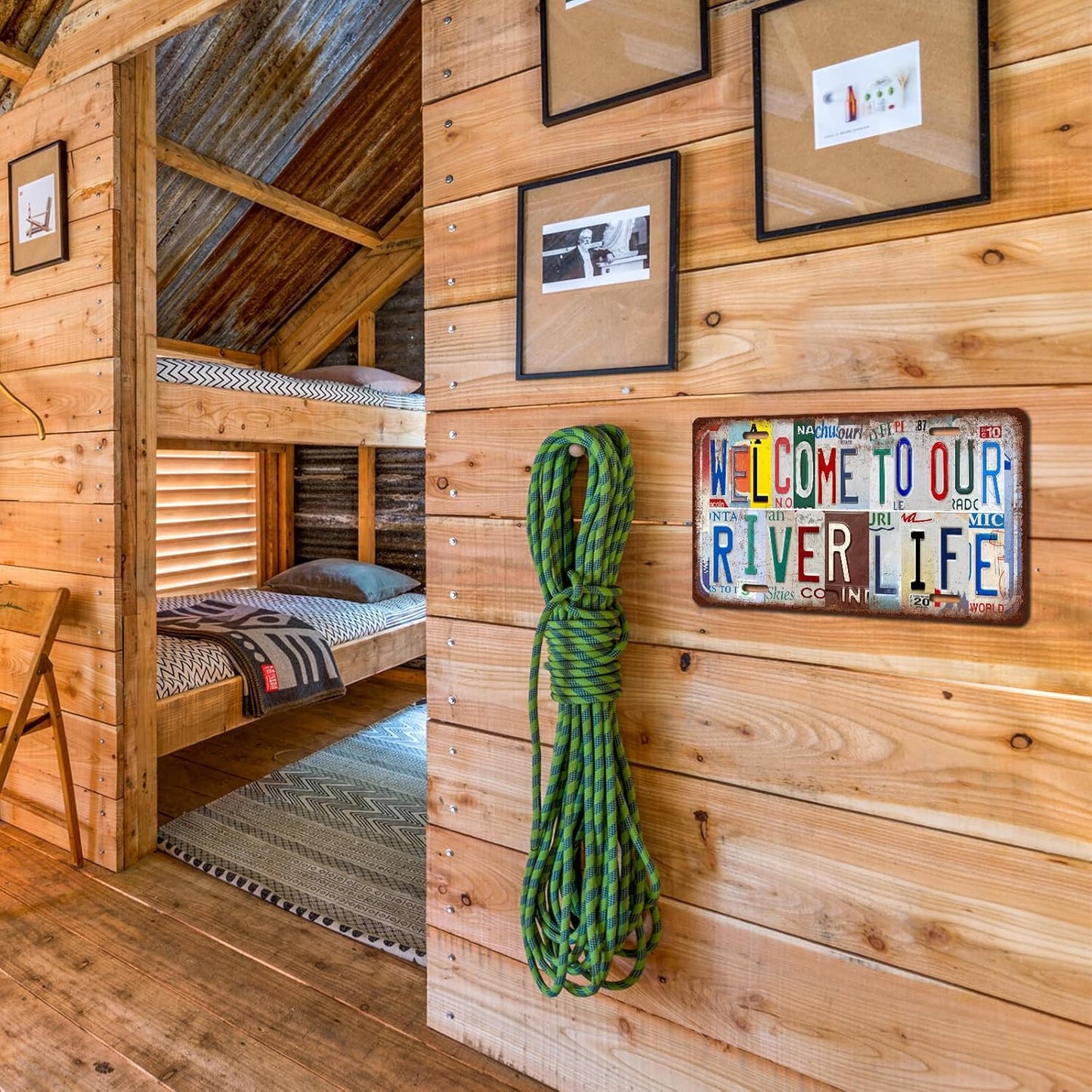 Vintage Welcome License Plate Welcome To Cottage Wall Decor Metal Tin Sign For Bar Home 12 x 6 Inches