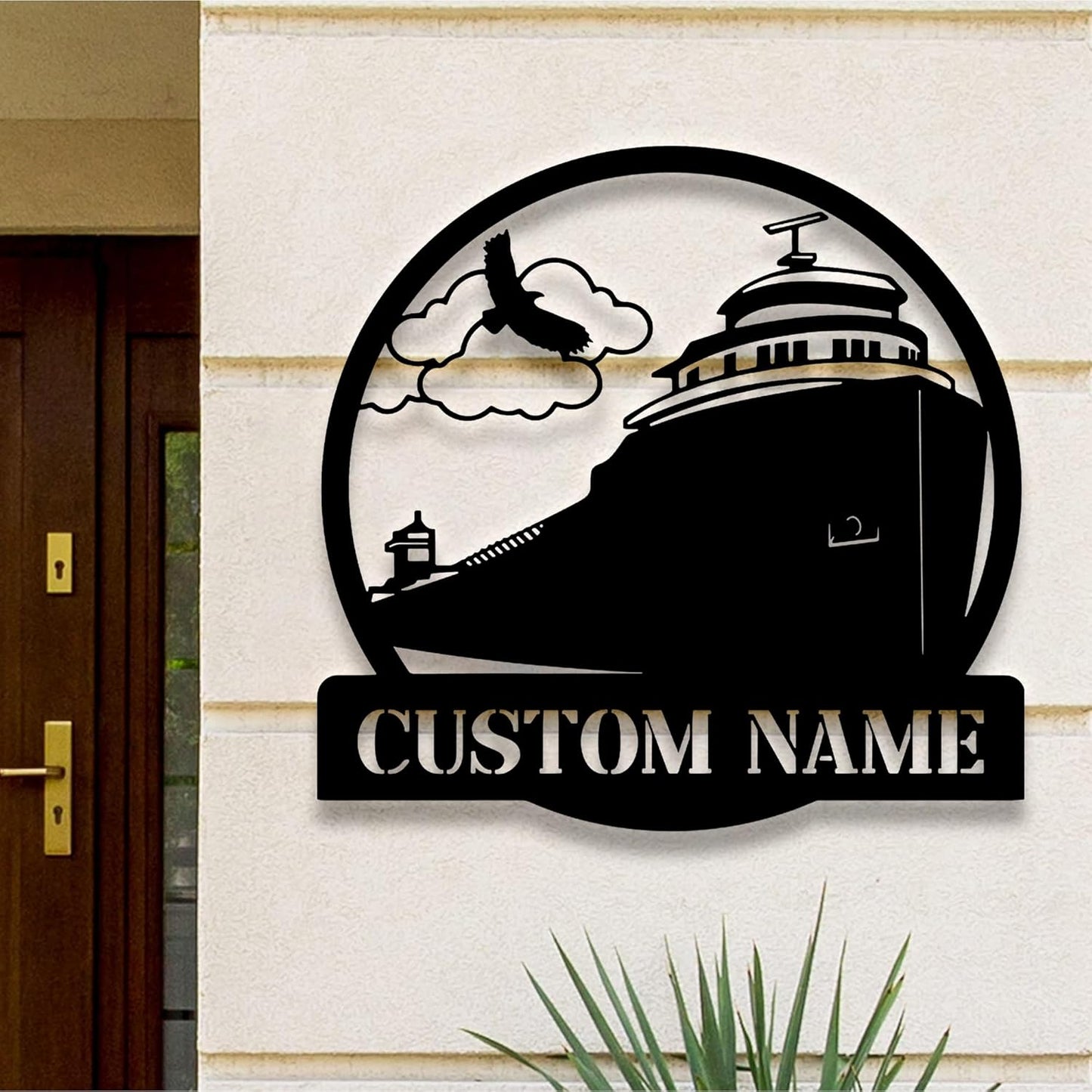 Custom Lake Freighter Ship Metal Wall Art With LED Light, Gift For Lake Freighter Ship Lovers, Wall Hanging, Home Decor, Birthday Gift