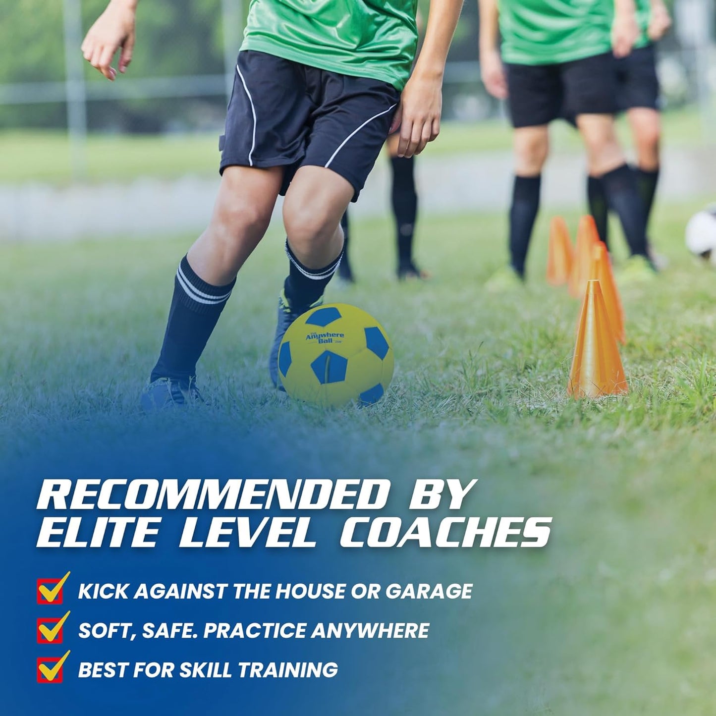 Nature Bound Kids Foam Soccer Ball 6” | Soft Airless Foam Ball for Indoor Outdoor Play | Quiet, Lightweight, Squishy Sports Ball | Safe Throwing Toy for Backyard Games & Practice