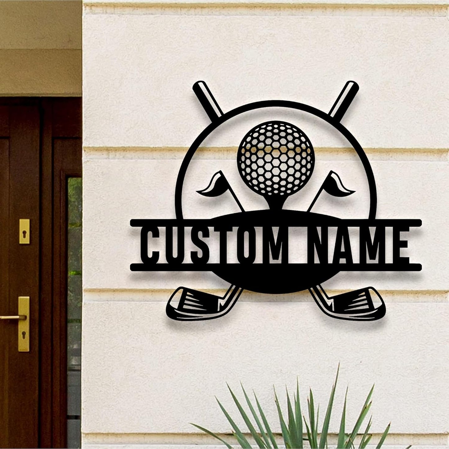 Custom Golfing Metal Wall Art LED Light, Personalized Golfer Name Sign Home Decor, Wall Hanging, Birthday Gift, Christmas Gift