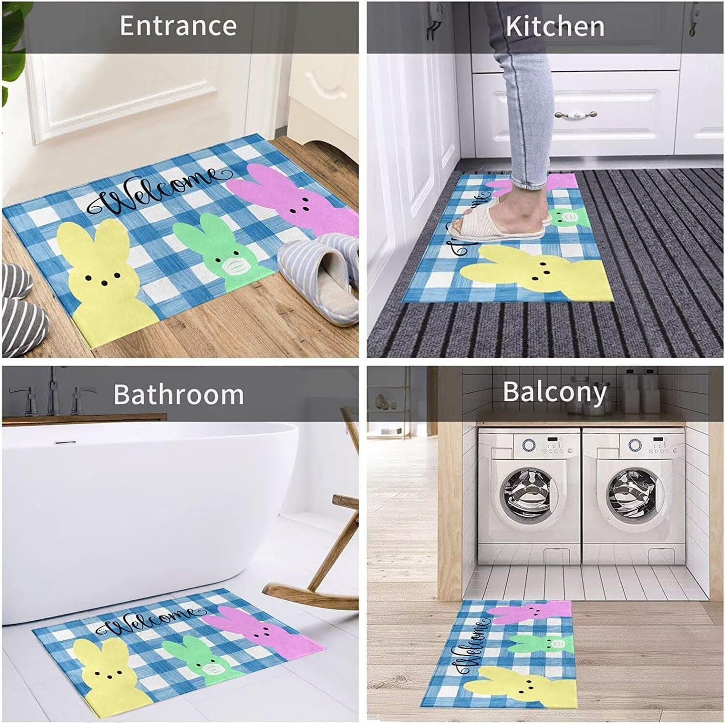 Tennis Court Bathroom Rugs Soft Bath Rugs Non Slip Washable Cover Floor Rug Absorbent Carpets Floor Mat Home Decor for Kitchen Bedroom Floor Mat 17x30 Inch