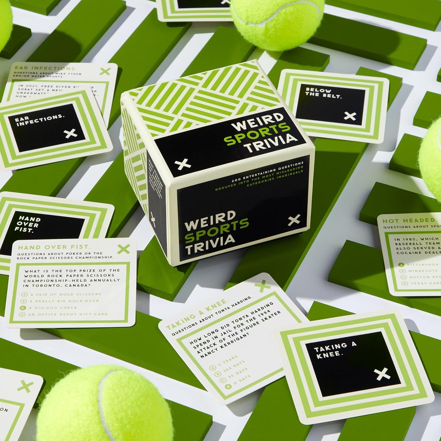 Brass Monkey Weird Sports – Trivia Card Game Set with 200 Unique Questions About Weird Sports Facts