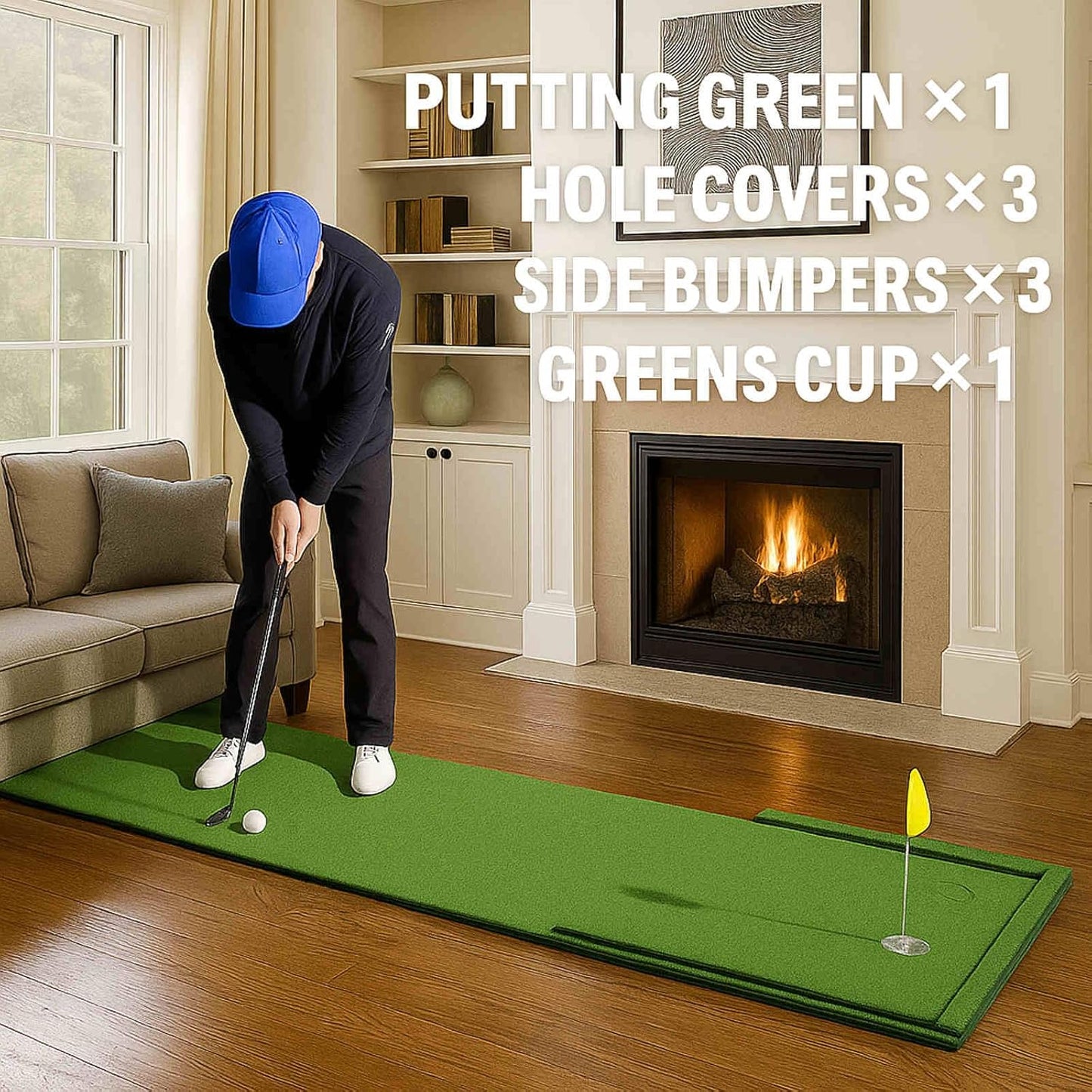 Putting Green Outdoor for Golf Practice Putting Matt for Indoors