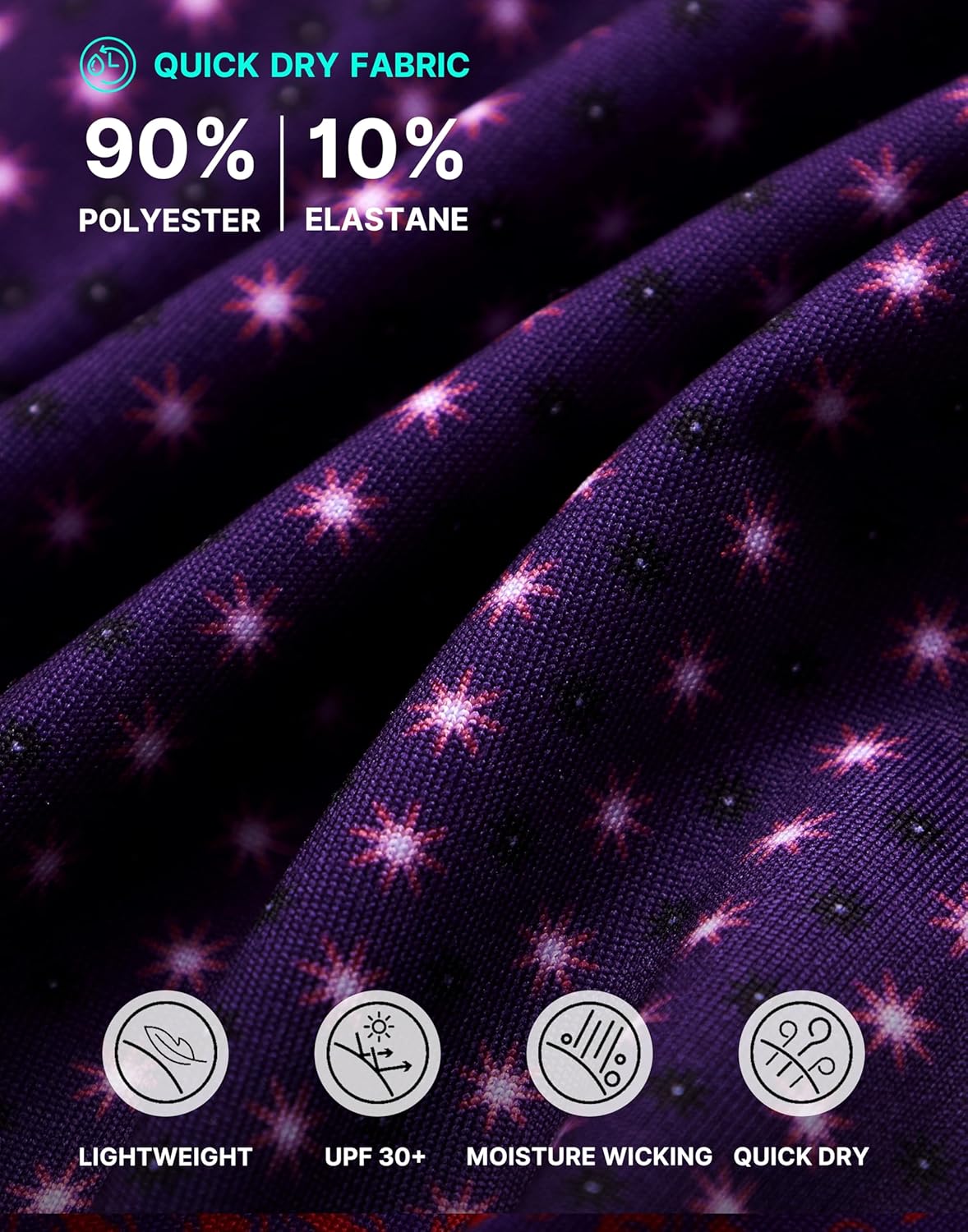 Obla Mens Golf Polo Shirts Short Sleeve Dry Fit Performance Moisture Wicking Casual Print Collared Golf Shirts for Men