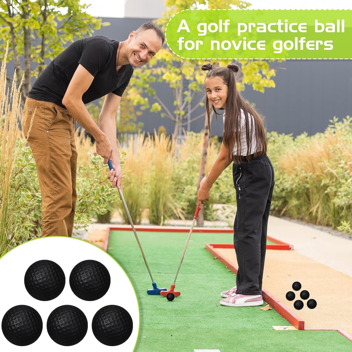Yilloog 120 Pack Foam Golf Practice Balls Bulk, Soft Foam Balls for Golf Practice, Realistic Feel and Limited Flight Training for Indoor or Outdoor Party