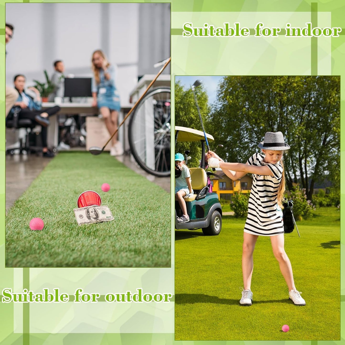 30 Pcs Foam Golf Practice Balls Soft Foam Balls for Golf Practice Realistic Feel and Flight Sport Training