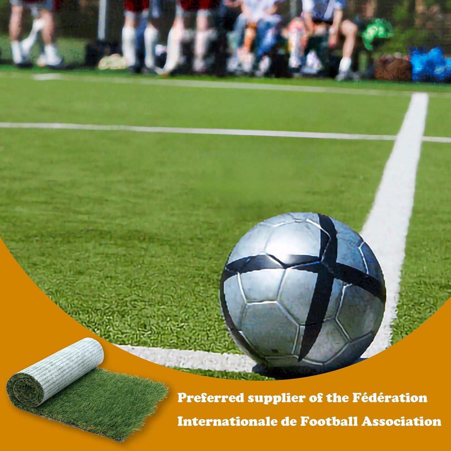 Artificial Grass Turf Rug 3.3 x 10 FT - Realistic Fake Grass Outdoor Carpet with Drainage, 1.2” High Synthetic Lawn Mat for Patio, Balcony, Garden, Pet-Friendly Indoor/Outdoor Use