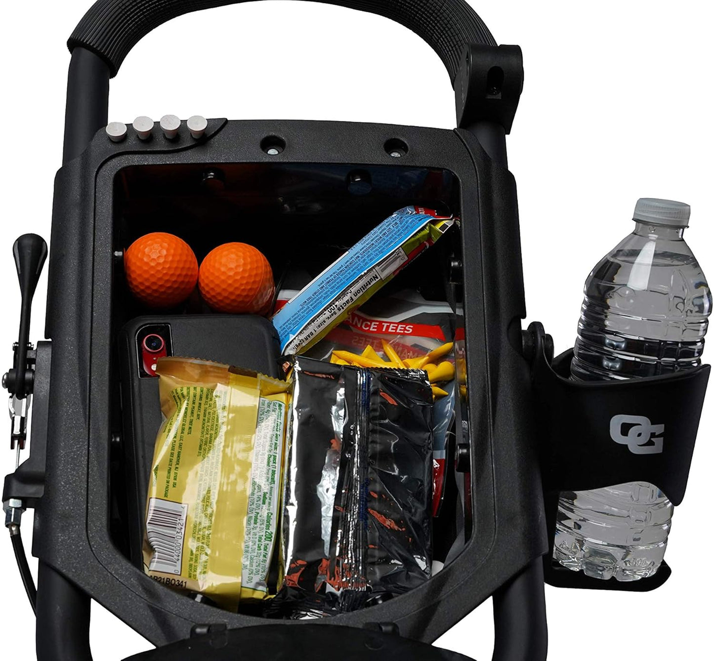 OMADA GOLF Trilite Golf Push Cart | Lightweight and Folding Golf Cart | Adjustable Golf Bag Stand