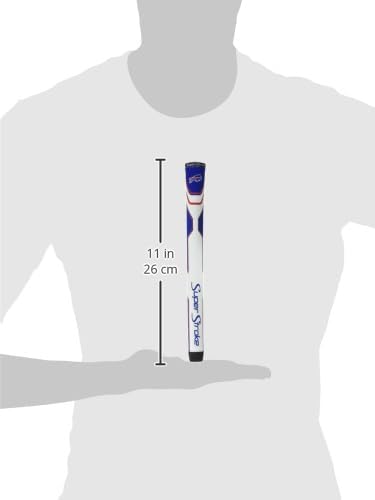 SuperStroke NFL Golf Club Grip, Standard Size, Black, Rubber, Textured
