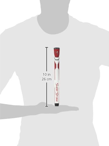 SuperStroke NFL Golf Club Grip, Standard Size, Black, Rubber, Textured