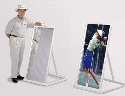 TSG TrueShot Golf PVC Teaching & Training Golf Mirror (2'x4') - PVC Golf Mirror