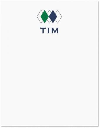 Top Diamond Personalized Note cards- Set of 24 Custom Correspondence Cards
