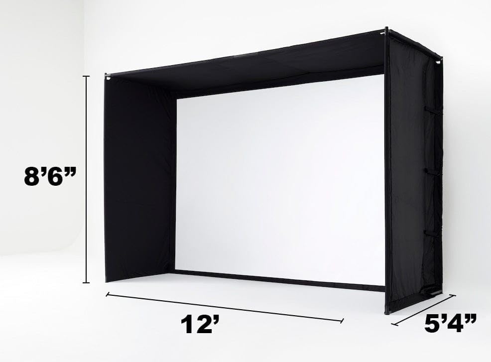 SkyTrak ST+ Golf Simulator – Ultimate Studio Package | Home Golf Simulator with Launch Monitor, Mat, Net & Screen