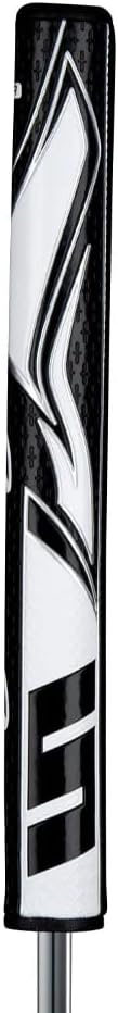 SuperStroke Zenergy Tour 2.0 Golf Putter Grip with No Taper Enhanced SPYNE Technology, New Multi-Zone Texturing and Tech-Port, Black/White