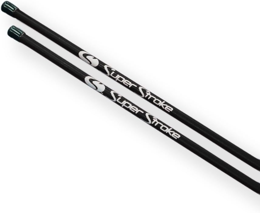 SuperStroke Golf Alignment Sticks 45" Fiberglass Rods, Full Swing Training Aid Kit, Help's with Posture Correction and Shot Accuracy