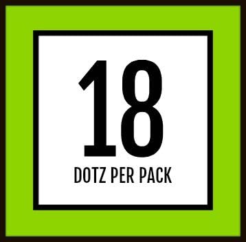 Golfdotz - USGA Rule Conforming Golf Ball Markers, Golf Ball Stickers for Marking Balls, No More Smearing from Stamps, Gifts for Golfers, Dads, and Retirees, (Tropical Collection; 18-32 Count)