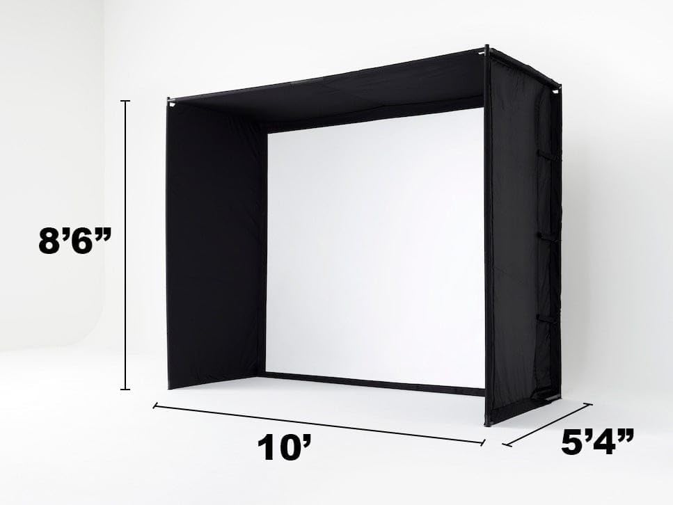 SkyTrak ST+ Golf Simulator – Ultimate Studio Package | Home Golf Simulator with Launch Monitor, Mat, Net & Screen